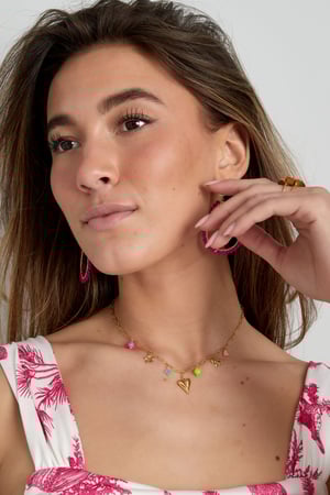 charm necklace with colorful charms h5 Picture2